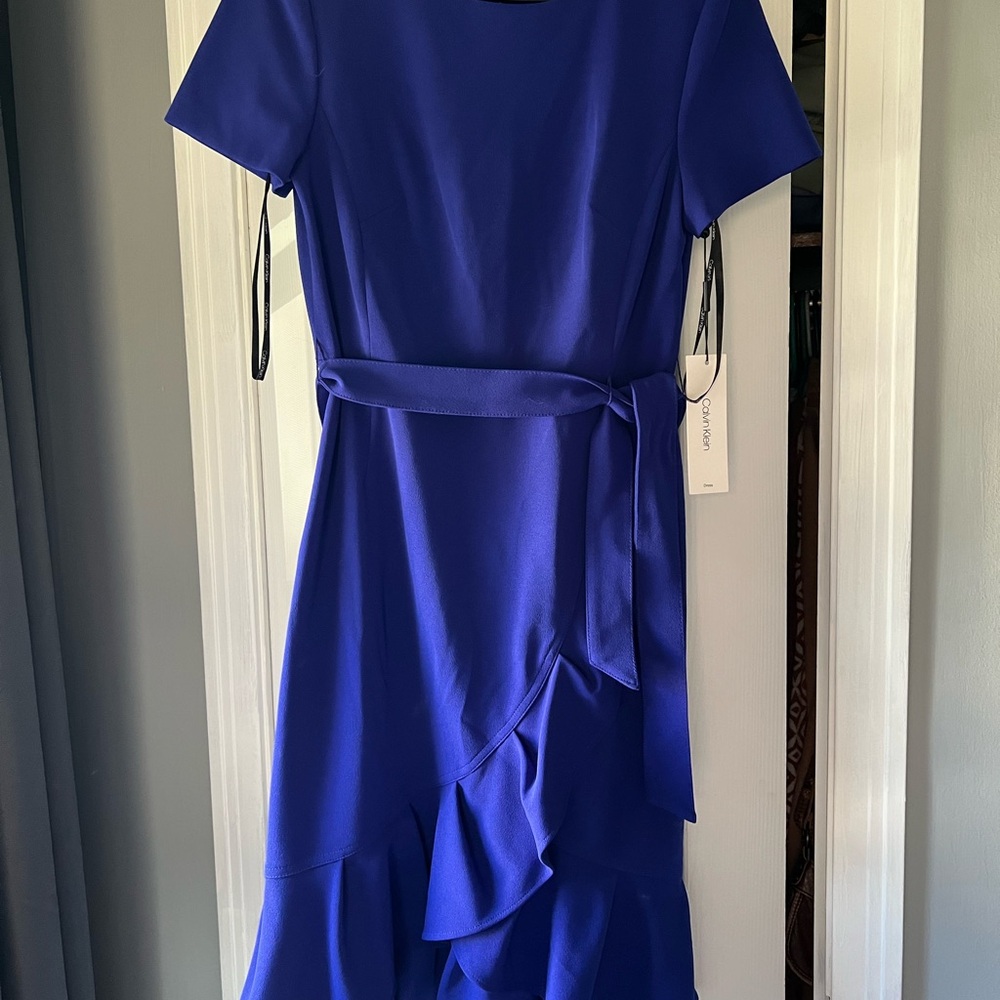 Calvin Klein Royal Blue Midi Dress